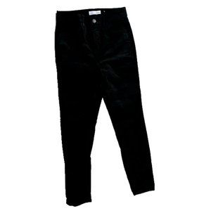 LOFT Petite Black Velour Skinny Pant Size  25/0P